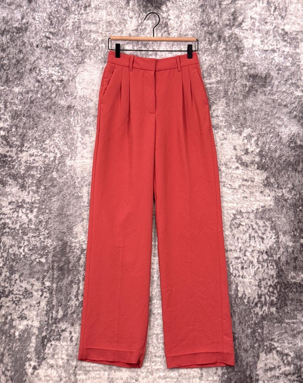 Aritzia Effortless Trouser Pants 0 Womens Wilfred Dusty Rose Pink Crepette